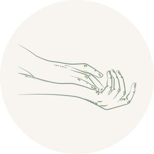 Symbolizing balance and well-being, these intertwined hands represent the harmony and interconnectedness of holistic health.